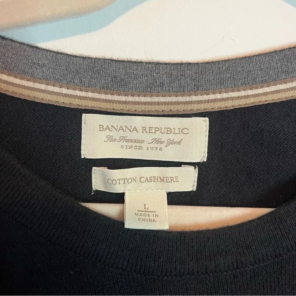 Banana Republic Mens Cotton Cashmere Sweater